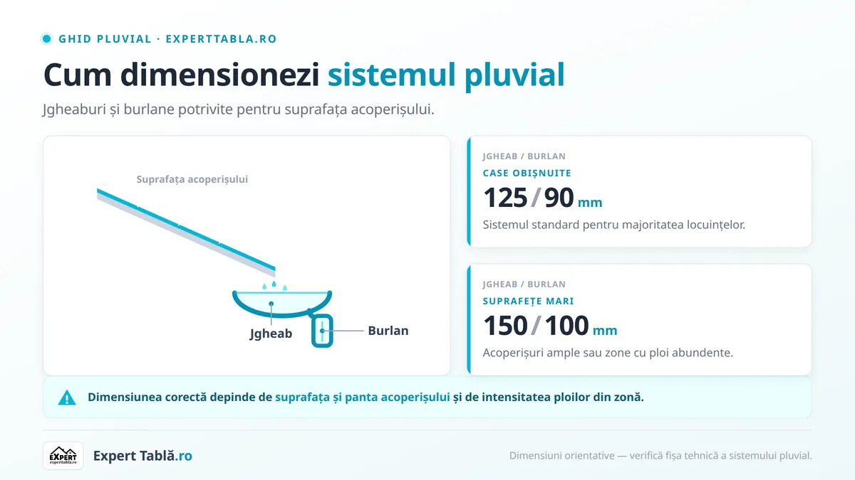 Cum dimensionezi sistemul pluvial: jgheaburi și burlane