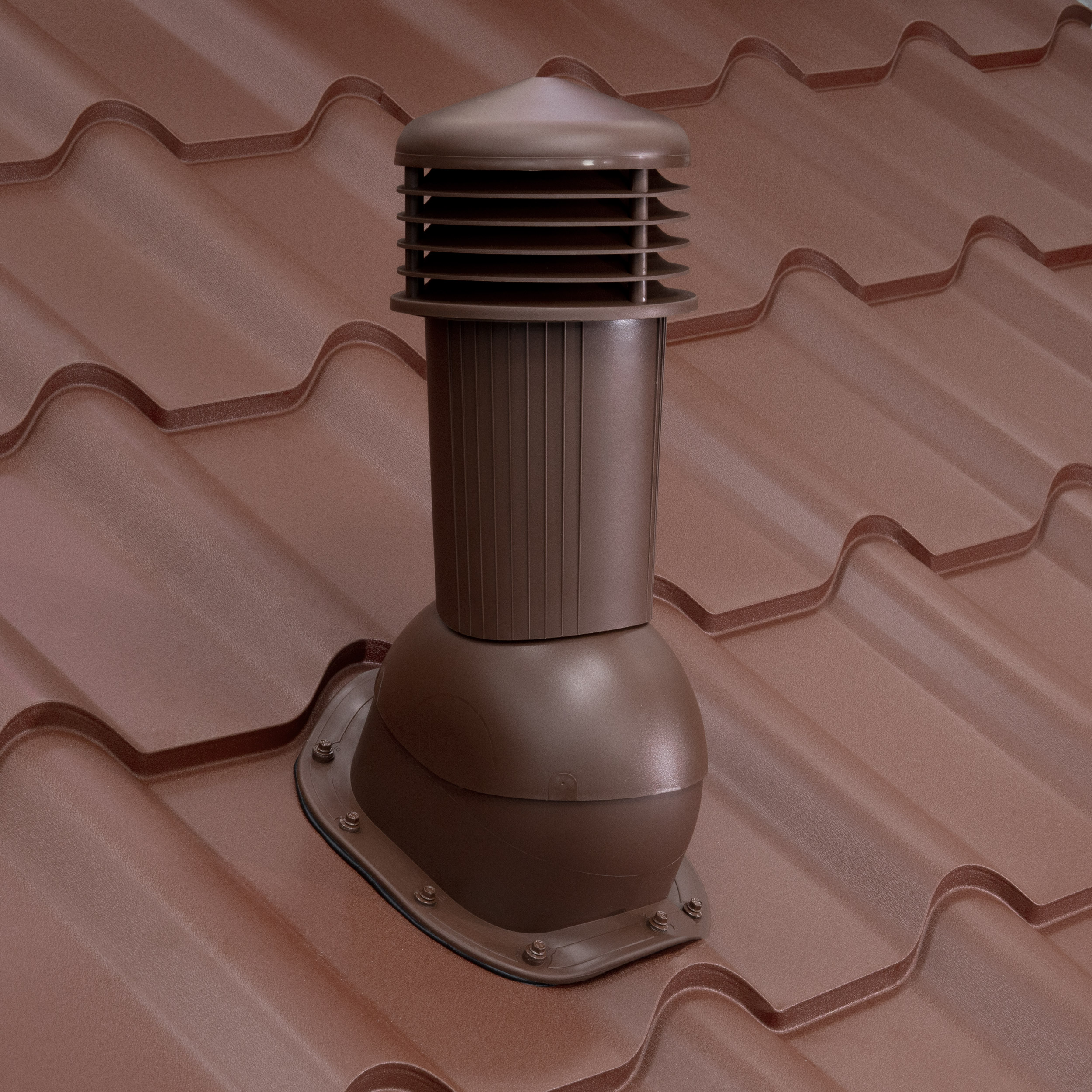 22. Coș pentru ventilare - Sistem complet pentru aerisirea și ventilarea acoperișului cu trecere profilată.